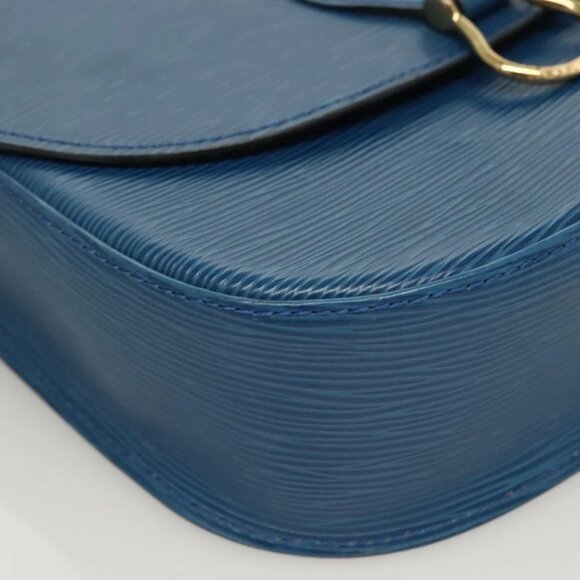 LOUIS VUITTON Epi Saint Cloud GM Shoulder Bag Toledo Blue M52195 LV Auth 128324 - Picture 5 of 16